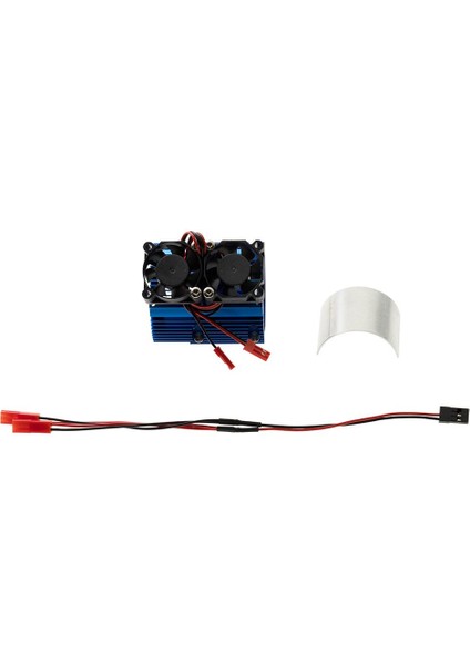 E 1/10 Rc Araba 41-43MM Motor Mavisi Için Motor Çift Fan(Yurt Dışından)