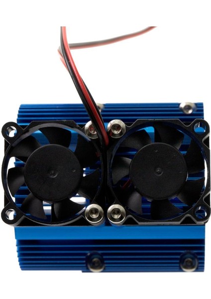 E 1/10 Rc Araba 41-43MM Motor Mavisi Için Motor Çift Fan(Yurt Dışından)