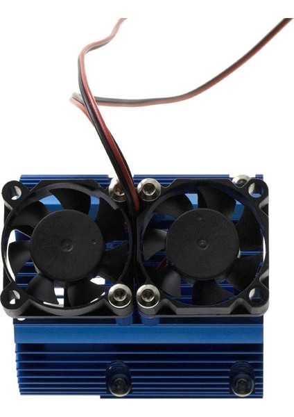 E 1/10 Rc Araba 41-43MM Motor Mavisi Için Motor Çift Fan(Yurt Dışından)