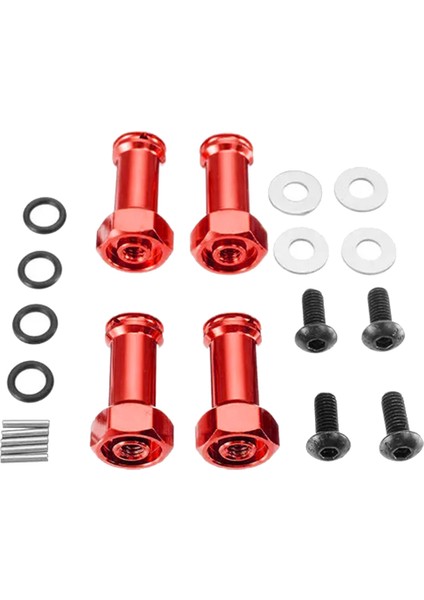 Metal 12MM Tekerlek Hub Adaptörü 1/14 Rc Car Wltoys 144001 Kırmızı