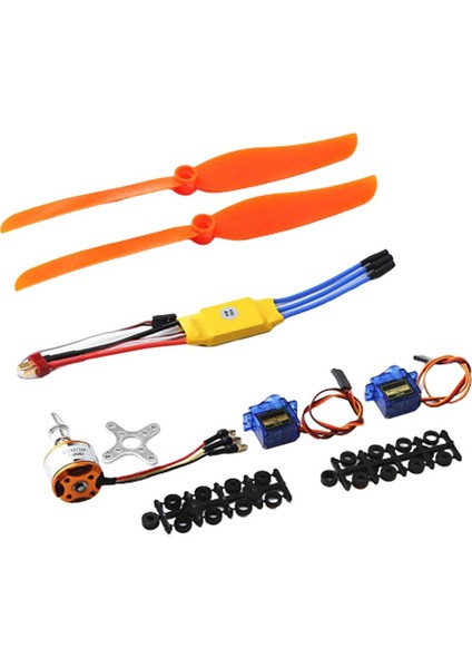 Rc 1400KV Fırçasız Motor 30A Esc Elektrik Kontrolü Rc Uçak Için Set