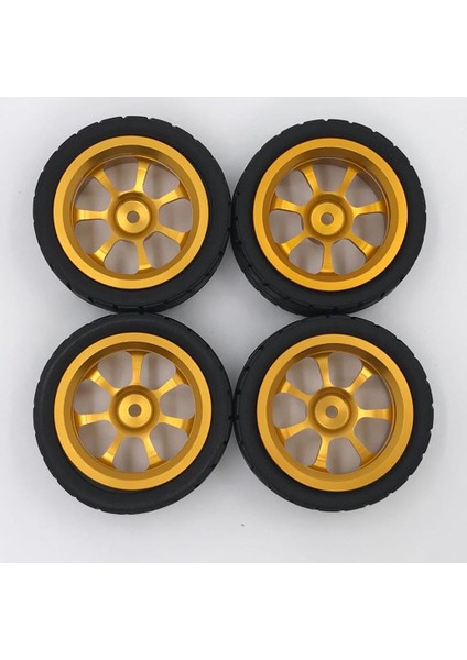 Rc Lastikler Tekerlek Jantlar Seti Wltoys 144001 1:14 A949 A969 Rc Parçaları Altın