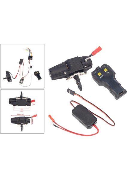 1/10 Rc Motor Vinç Rc Metal Vinç Yedek Aksesuar Siyah Denetleyiciyi Değiştirin fırsatları