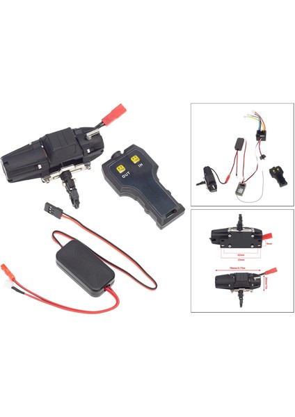 1/10 Rc Motor Vinç Rc Metal Vinç Yedek Aksesuar Siyah Denetleyiciyi Değiştirin indirimleri