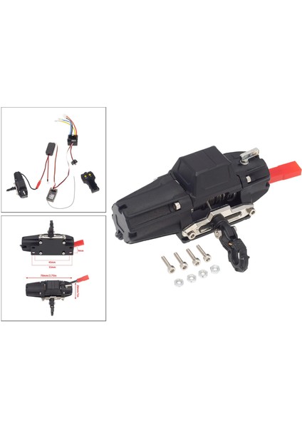 Rc Motor Vinç Rc Metal Vinç SCX10 D90 Rc Için Parçalar Accs Siyahları