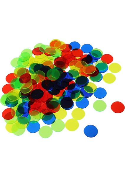 100 Adet Yonga Oyun Tahtası Oyun Çip Çipleri 15MM #1 Çok Renkli(Yurt Dışından)