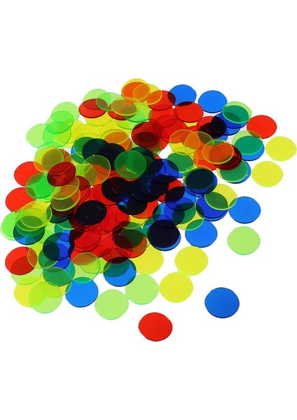 100 Adet Yonga Oyun Tahtası Oyun Çip Çipleri 15MM #1 Çok Renkli(Yurt Dışından)