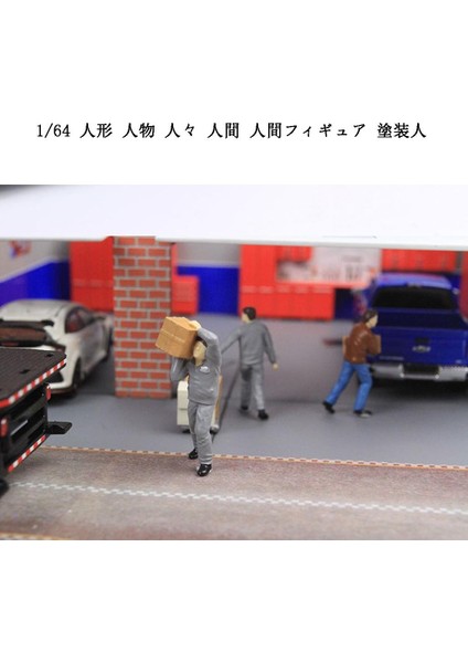 1/64 Ölçekli Model Senaryo Tiny People Benzin Istasyonu Oyuncaklar Binası J