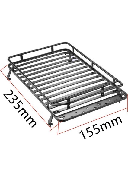 Çatı Rafı Kargo Sepeti 6 Adet LED Işıkları - Araba Üst Bagaj Tutucu Taşıyıcı (Yurt Dışından)