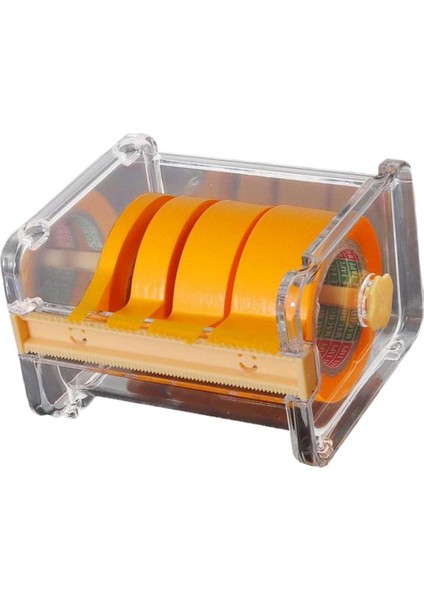 El Sanatları Model Bant Saklama Kutusu Kesici Makinesi W/ 4pcs Eğrisi Rulo Bantlar Bant Kesici Makinesi ve 4 Pcs Bant (Yurt Dışından)