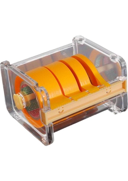 El Sanatları Model Bant Saklama Kutusu Kesici Makinesi W/ 4pcs Eğrisi Rulo Bantlar Bant Kesici Makinesi ve 4 Pcs Bant (Yurt Dışından)