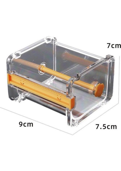 El Sanatları Model Bant Saklama Kutusu Kesici Makinesi W/ 4pcs Eğrisi Rulo Bantlar Bant Kesici Makinesi ve 4 Pcs Bant (Yurt Dışından)