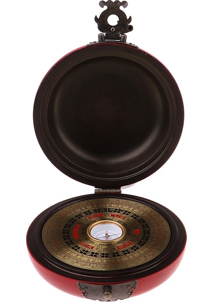 Yuvarlak Klasik Çin Feng Shui Luo Pan Aracı Antik Pusula Iyi Şanslar Getirin Koleksiyonları, Pusula Çapı: 3.74INCH - Altın