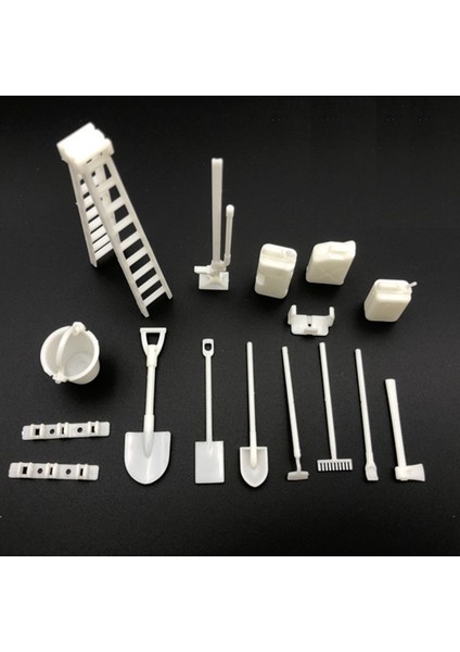 1:16 Wpl 6WD Rc Araç Modeli Için Ölçek Beyaz Araçlar Kova Seti modelleri