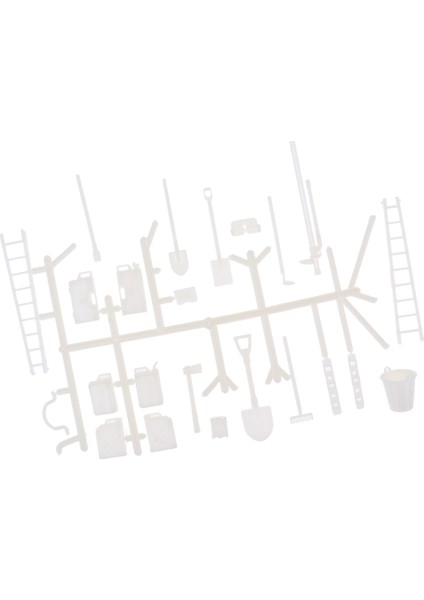 1:16 Wpl 6WD Rc Araç Modeli Için Ölçek Beyaz Araçlar Kova Seti fırsatları