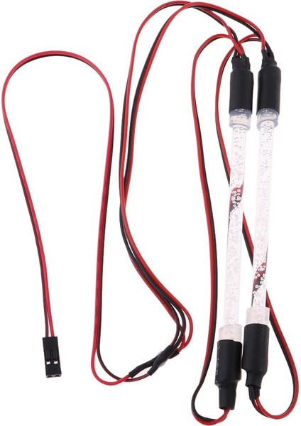 2pcs 94123 LED Işık Çubuğu Şasi Işıkları Alıcı Güç Far Rc Drifting 1:10 Kamyon Paletli Buggy Araba Kırmızı fiyatları