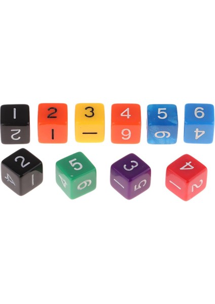 10PCS 6 Taraflı D6 Akrilik Içme Oyunu Için Kalıplar