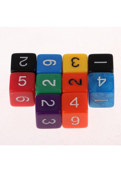 10PCS 6 Taraflı D6 Akrilik Içme Oyunu Için Kalıplar