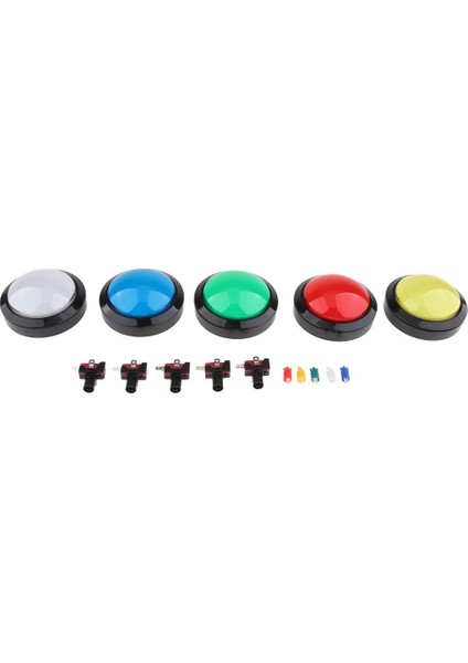 Arcade Makinesi Için 12V Dome Dışbükey Tip LED Illumine Push Düğmesi(Yurt Dışından)