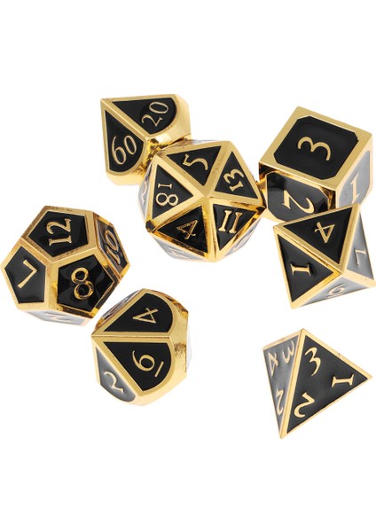 7pcs 16MM/0.62 '' Çok Pezedral Masa Oyunu D20 D12 D10 D8 D6 D4 A(Yurt Dışından)