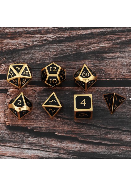 7pcs 16MM/0.62 '' Çok Pezedral Masa Oyunu D20 D12 D10 D8 D6 D4 A(Yurt Dışından)