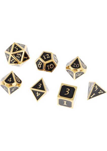 7pcs 16MM/0.62 '' Çok Pezedral Masa Oyunu D20 D12 D10 D8 D6 D4 A(Yurt Dışından)