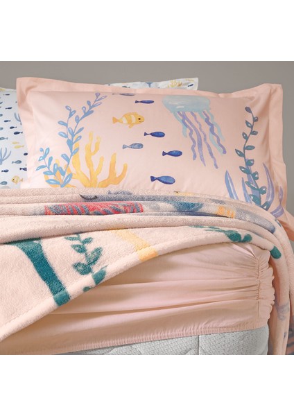 Bedding Minthe Tek Kişilik Wellsoft Battaniyeli Lastikli Çarşaf Seti - Pembe modelleri