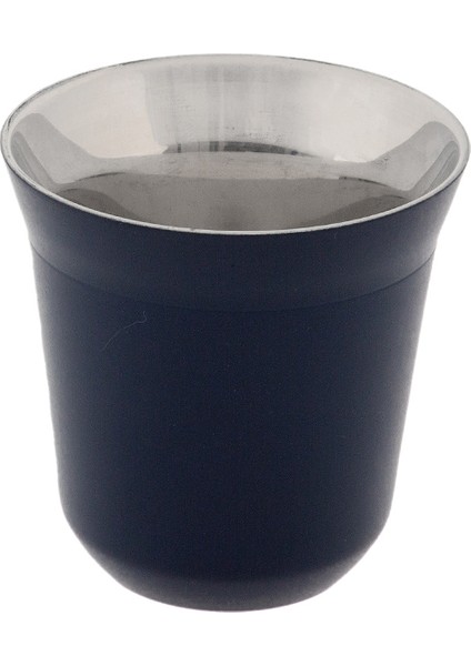 Glory 7 Double Wall Termo Çelik Fincan 2'li 80 Ml Lacivert