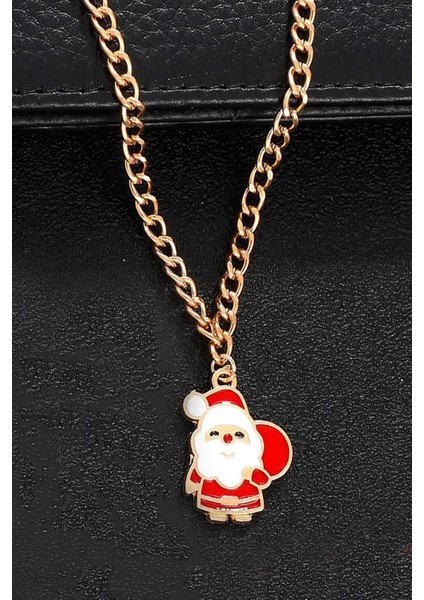 Yılbaşı Kolye Noel Baba Charm Sallantılı Kolye
