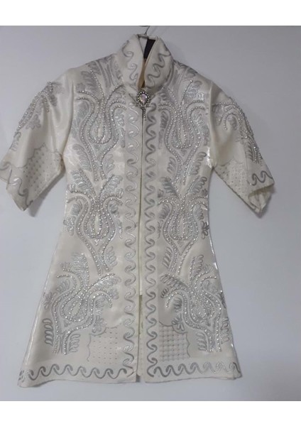 Bcg 2 Kalamazi Varaklı Kaftan 5/12 Yaş - Krem - 5-6 Yaş