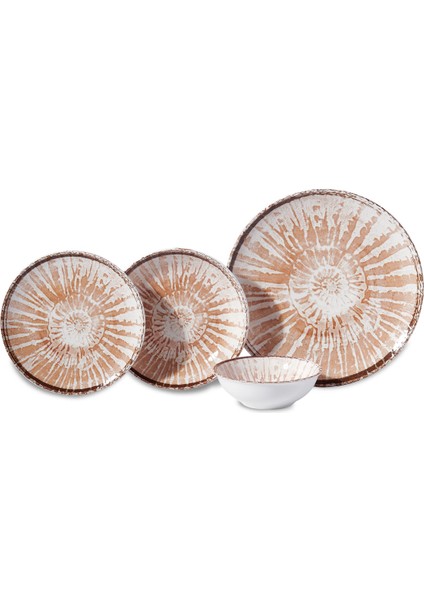 Lora Collection 16 Parça Yemek Takımı Amber