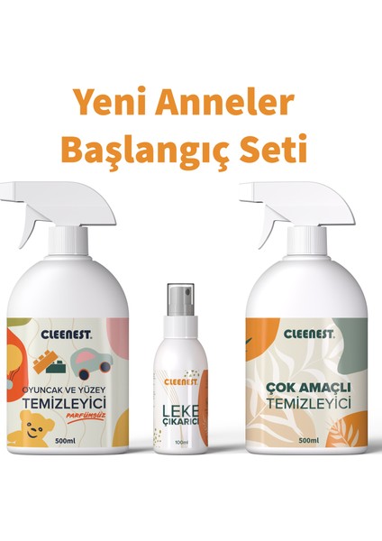 Anneler İçin Başlangıç Temizlik Seti 3'lü