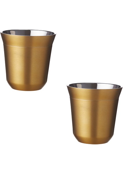 Glory 7 Double Wall Termo Çelik Fincan 2'li 80 Ml Mat