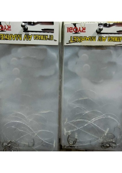 Yılan Dili Kısa Sap Ghost Mis.2,li Olta Takımı-4 5 7 Numaraiğne 1 Paket 10 Adet