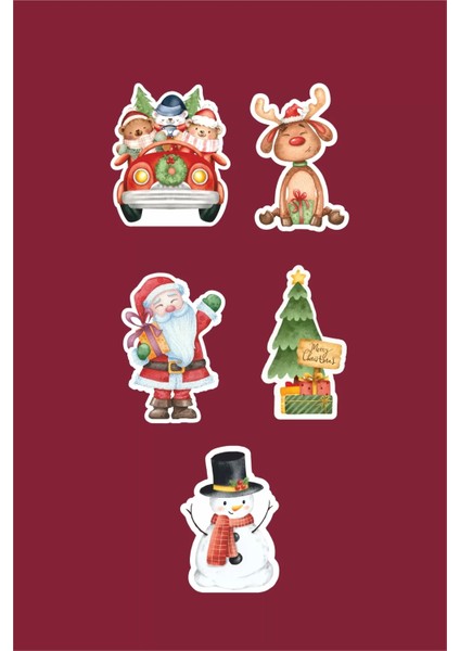 Yılbaşı Christmas Cupcake Süsü 20'li