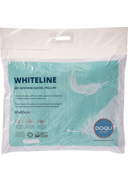 White Line Microfiber Yastık 60X80CM (1000GR)