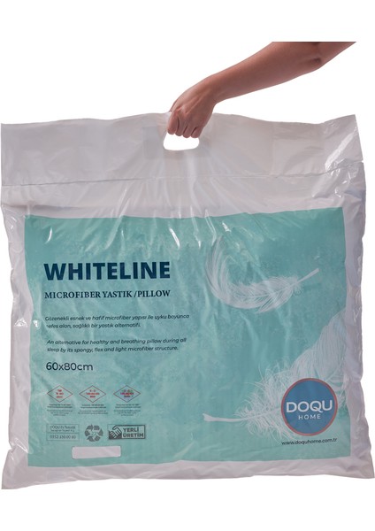 White Line Microfiber Yastık 60X80CM (1000GR)