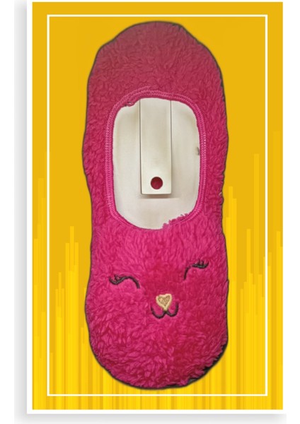 Kadın Renkli Peluş Babet Patik Çorap Wellsoft Uyku Çorabı Yumuşak