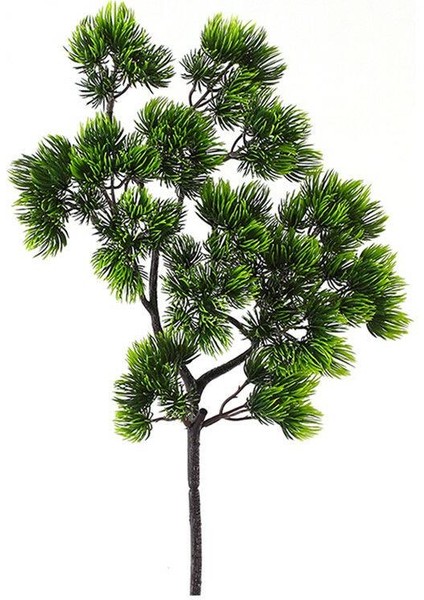 Yapay Çiçek Bonzai Dalı Çam Iğneli Bonsai Yaprakları Dekoratif Yapay Bitki