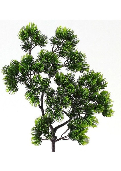 Yapay Çiçek Bonzai Dalı Çam Iğneli Bonsai Yaprakları Dekoratif Yapay Bitki