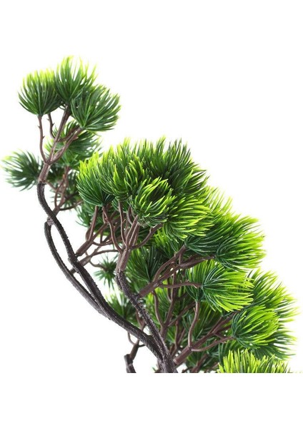 Yapay Çiçek Bonzai Dalı Çam Iğneli Bonsai Yaprakları Dekoratif Yapay Bitki