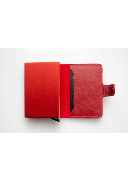 Mekanizmalı Cüzdan Tekli Kırmızı Deri indirimleri