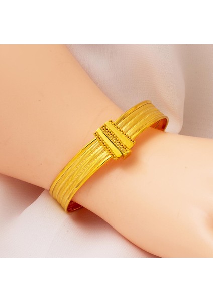 3 Sıralı Hasır Kelepçe Altın Bilezik fiyatları