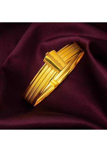 3 Sıralı Hasır Kelepçe Altın Bilezik fırsatları