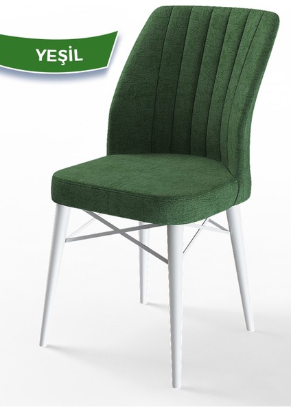 Concept Arp Serisi, Beyaz Mermer Desen Masa 70 x 110 cm Sabit Mutfak Masası Takımı, 4 Sandalye modelleri