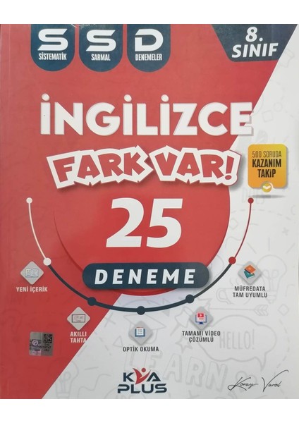 8.Sınıf LGS Fark Var Ingilizce SSD Sarmal 25 Deneme - LGS Deneme