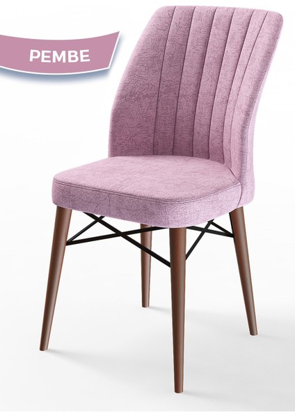 Concept Arp Serisi, Barok Ahşap Desen 70 x 110 cm Sabit Mutfak Masası Takımı, 4 Sandalye modelleri