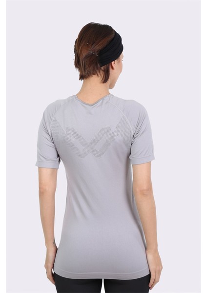 Armour Seamless Sporcu Kısa Kollu T-Shirt Gri