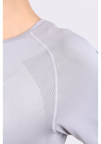 Armour Seamless Sporcu Kısa Kollu T-Shirt Gri