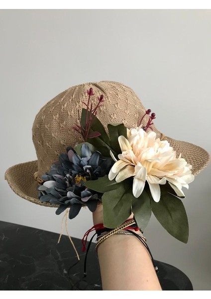 Ithal Yapay Çiçeklerle Tasarladığımız Şık Şapkalar fiyatları